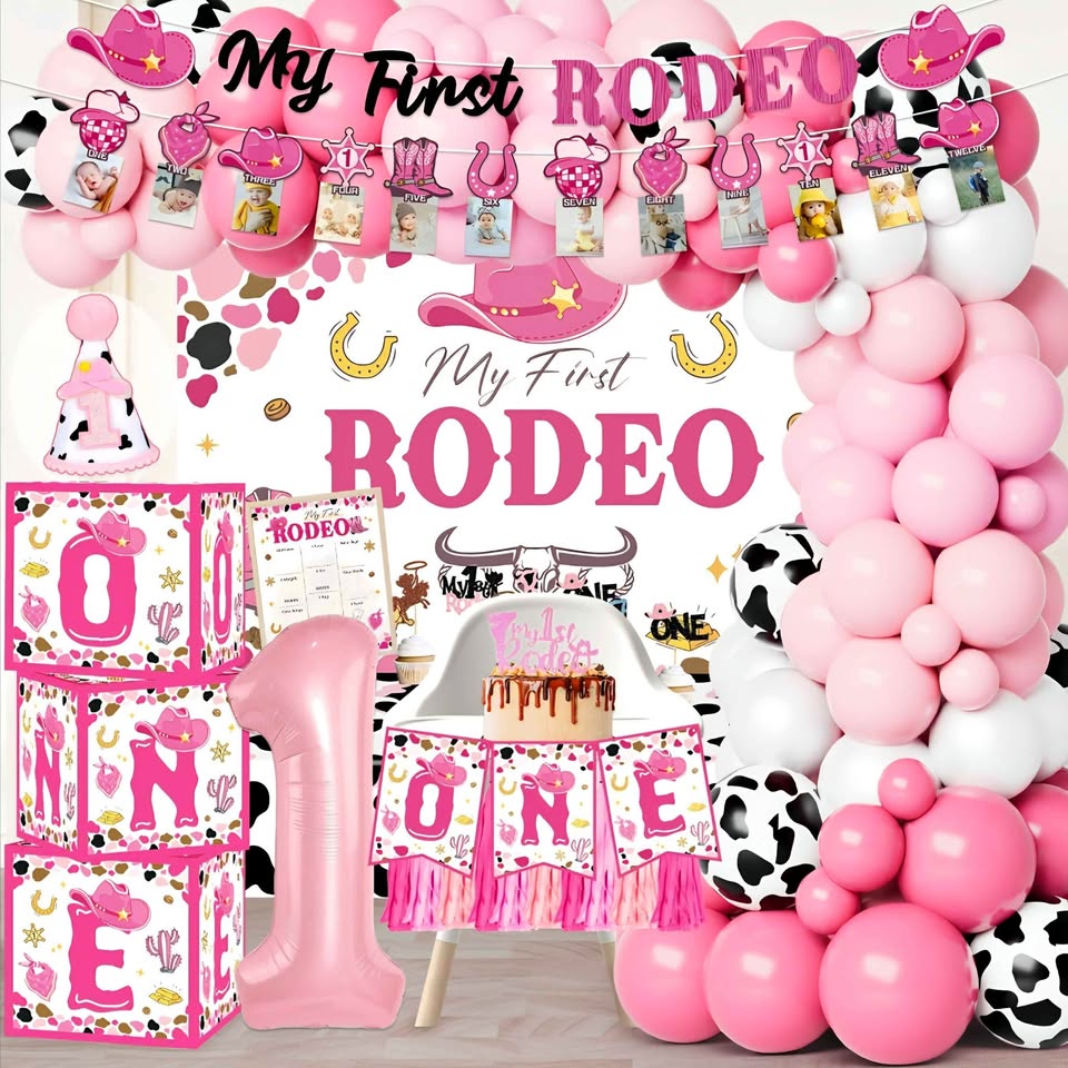 My First Rodeo Girl Party Decorations **