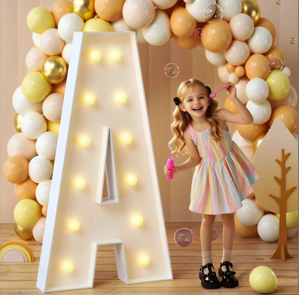 4ft Light Up Mosaic Marquee Lettter A **