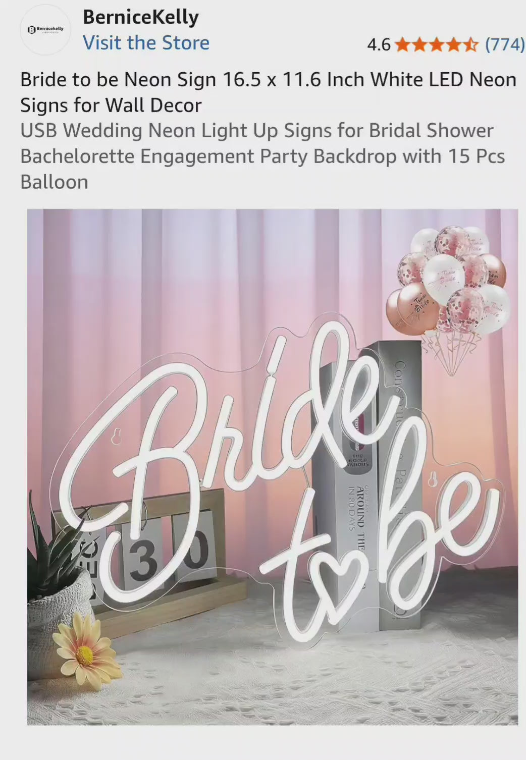 BerniceKelly Bride to Be Neon Sign
