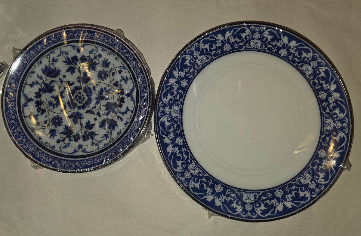 Hioasis 175 Pcs Blue Plates Set