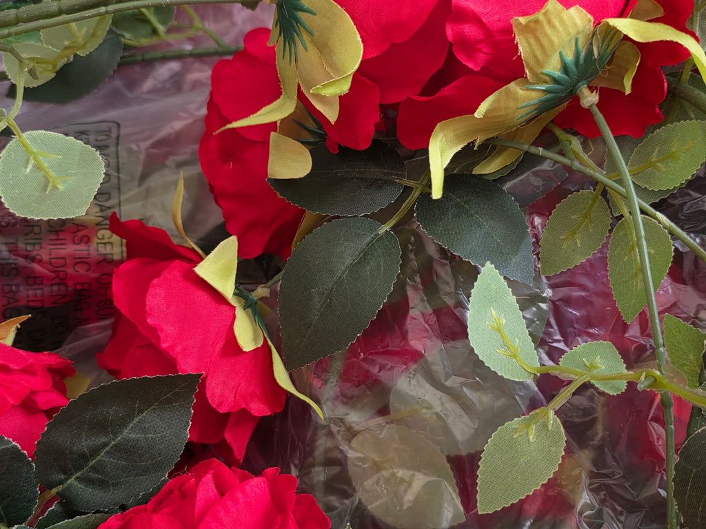 Harbuba 2Pcs(13FT) Artificial Flower Vines Flower Garland