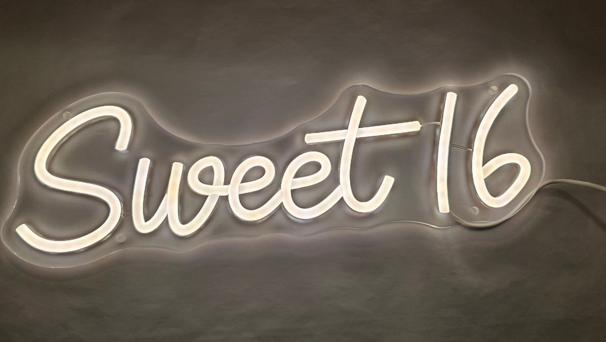 SYLHOME Sweet 16 LED Neon Sign