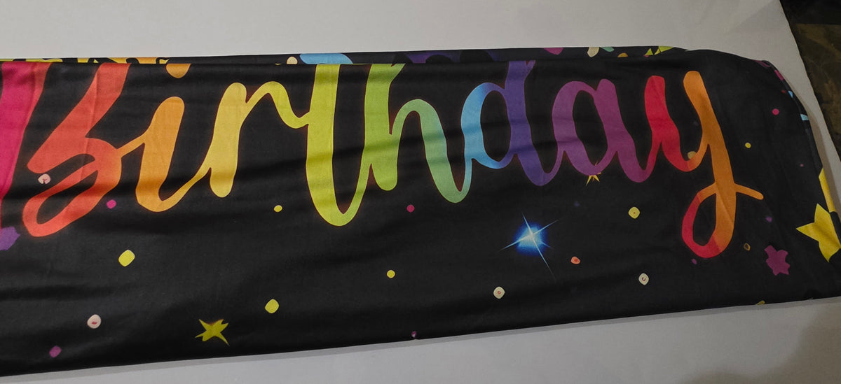 Tarndom Neon Rainbow Leopard Birthday Arch Backdrop Cover, 6ft Spandex