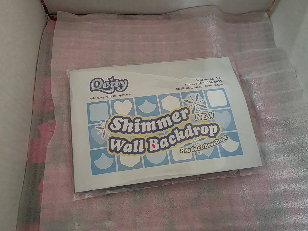 Qcity Hot Pink Shimmer Wall Backdrop