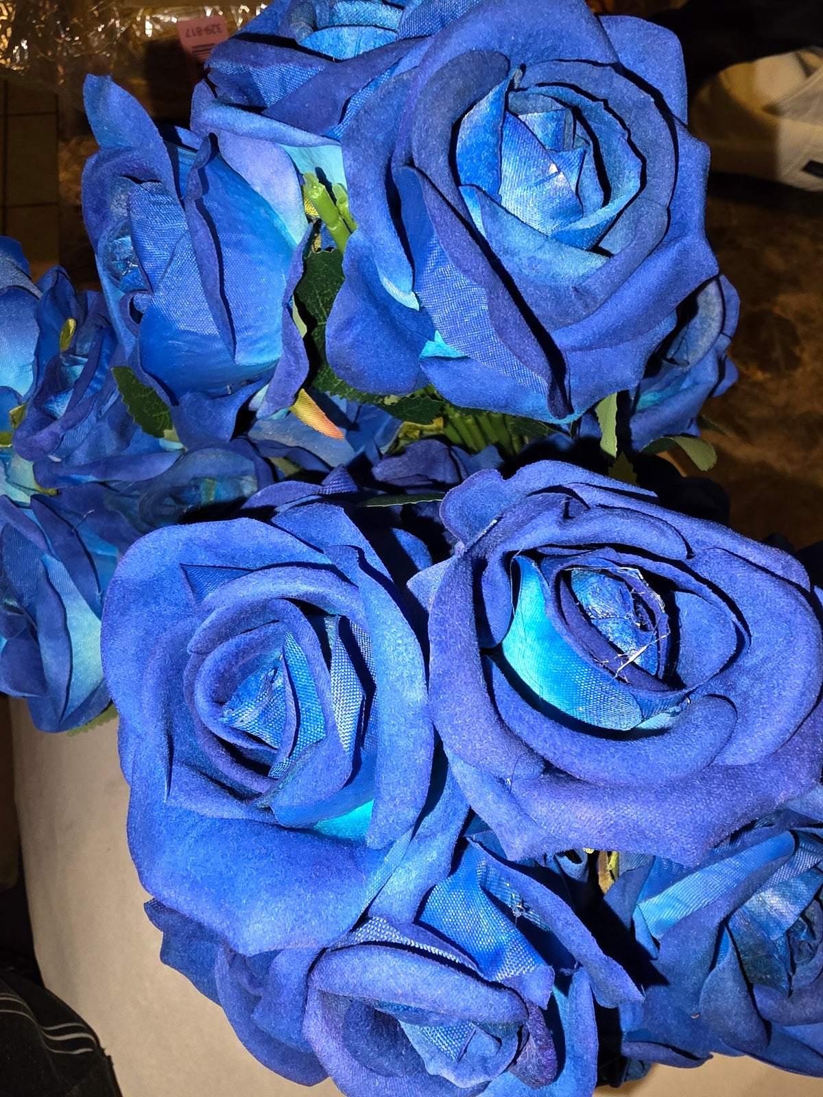 100 PCS Bulk Royal Blue Artificial Flowers