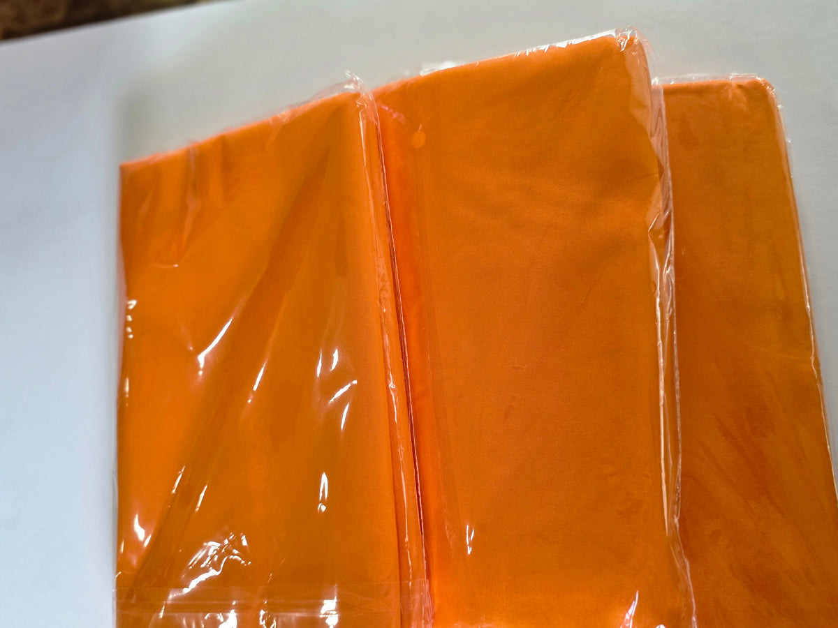 Heneger 8 Pack Orange Tablecloth Rectangle 60 x 102 Inch for 6 Foot Table