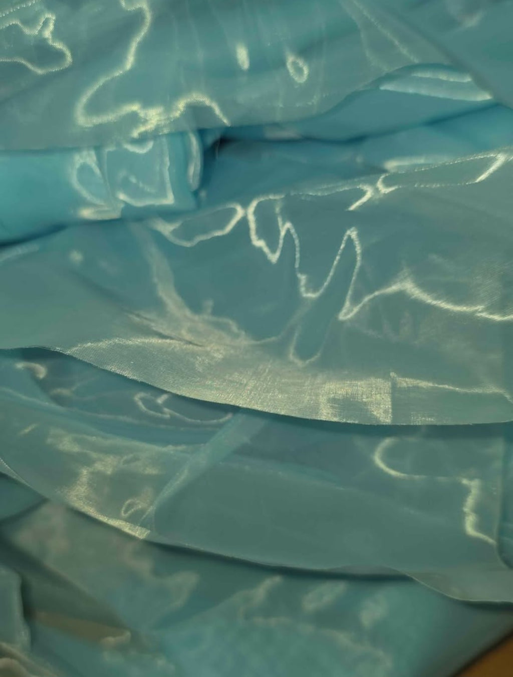 Extra Large Blue Organza Bow Decorations 39 x 59 Inch Giant Blue Tulle Bow with Tie and Long Ribbon