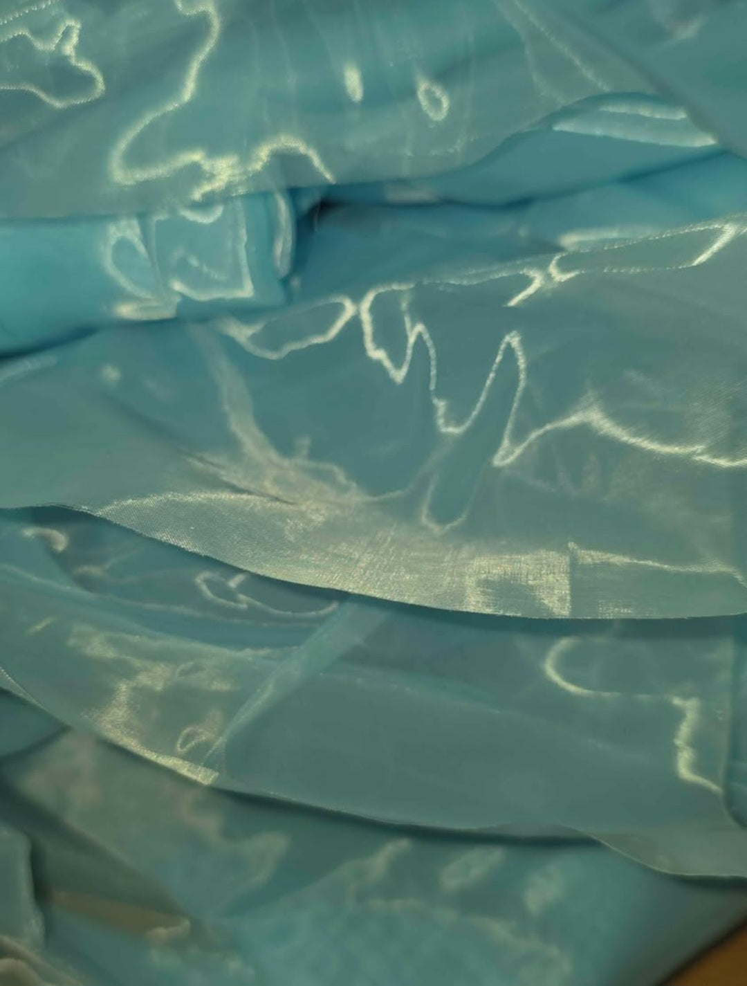 Extra Large Blue Organza Bow Decorations 39 x 59 Inch Giant Blue Tulle Bow with Tie and Long Ribbon