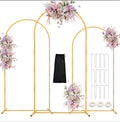 DEVISEFUN Arch Backdrop Stand Set of 3 (Gold)