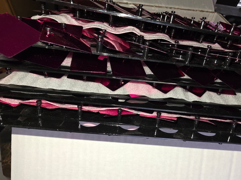 Qcity Hot Pink Shimmer Wall Backdrop