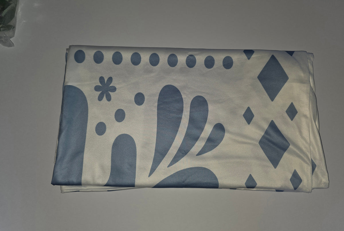Mindsoft 2 Set Mexican Dusty Blue Fiesta Arch Backdrop Cover 7.2ft 6.6ft Cielito Lindo Arched Baby Shower Covers Stretchy