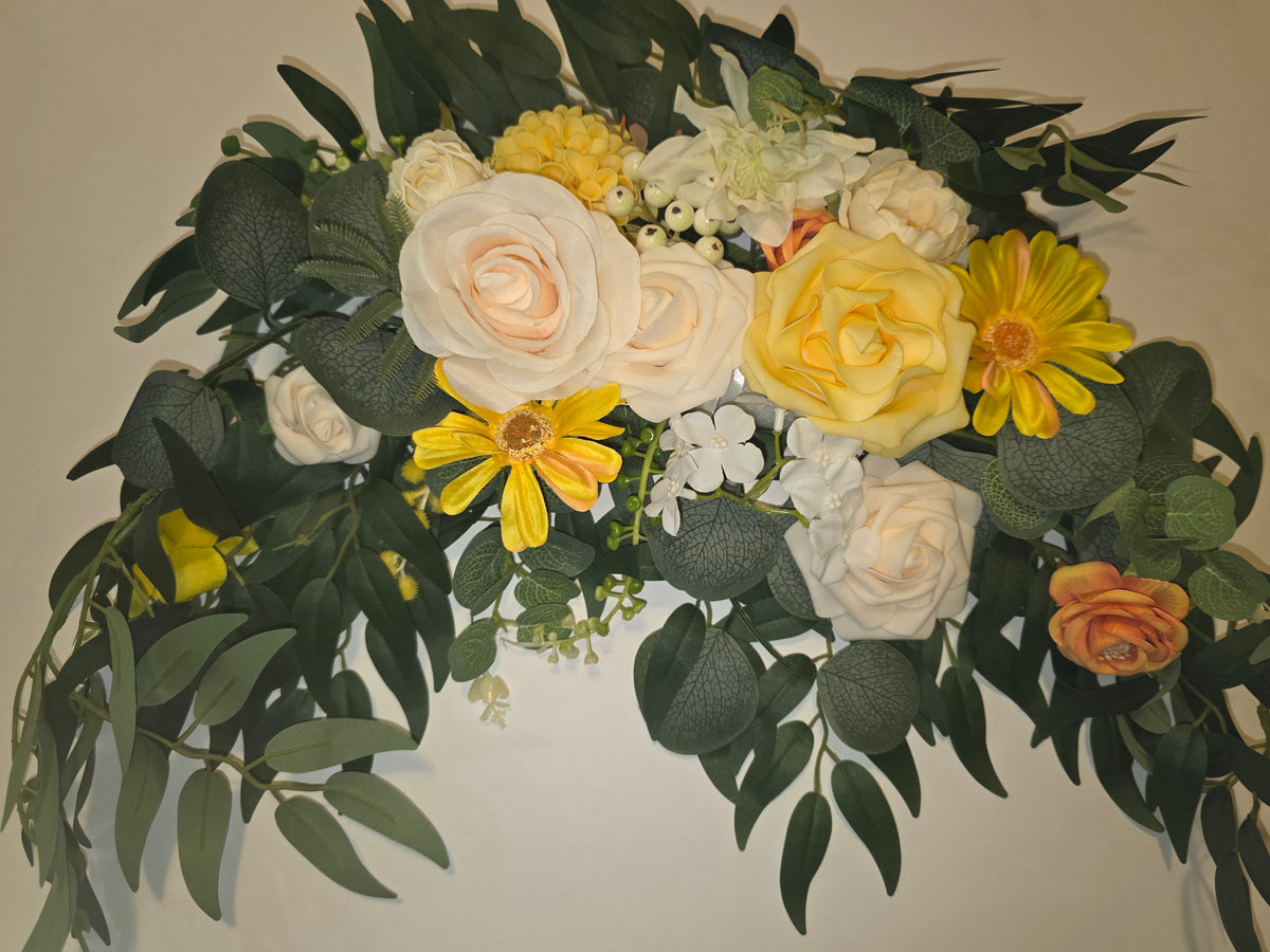 WEIERYUE Artificial Wedding Arch Flowers Kit (2 Pack)
