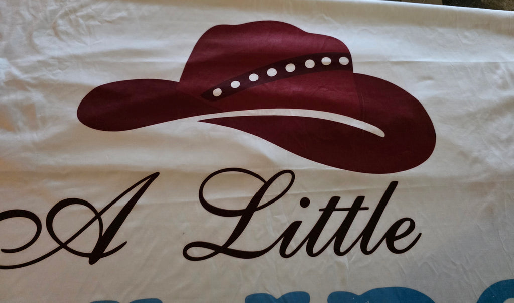 Moukeren Cowboy Baby Shower Arch Backdrop Cover, 6ft & 7.2ft