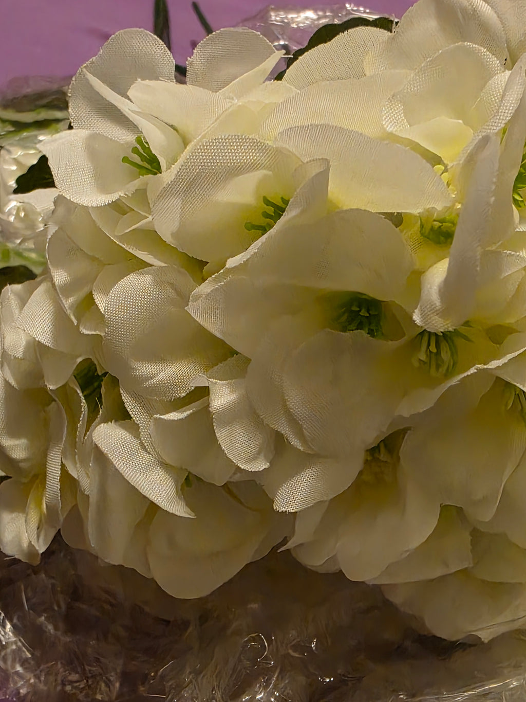 Artificial Geraniums Fake Flowers for Outdoors,12 PCS White Silk Faux Plant