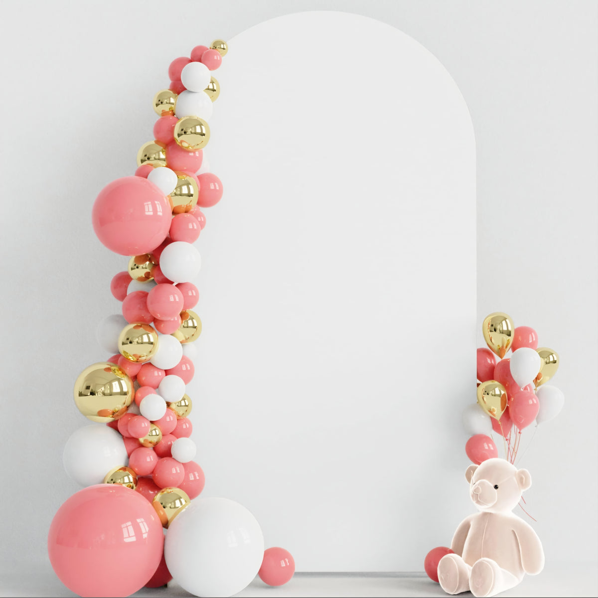 Wokceer 7.2FT White Arch Backdrop Cover