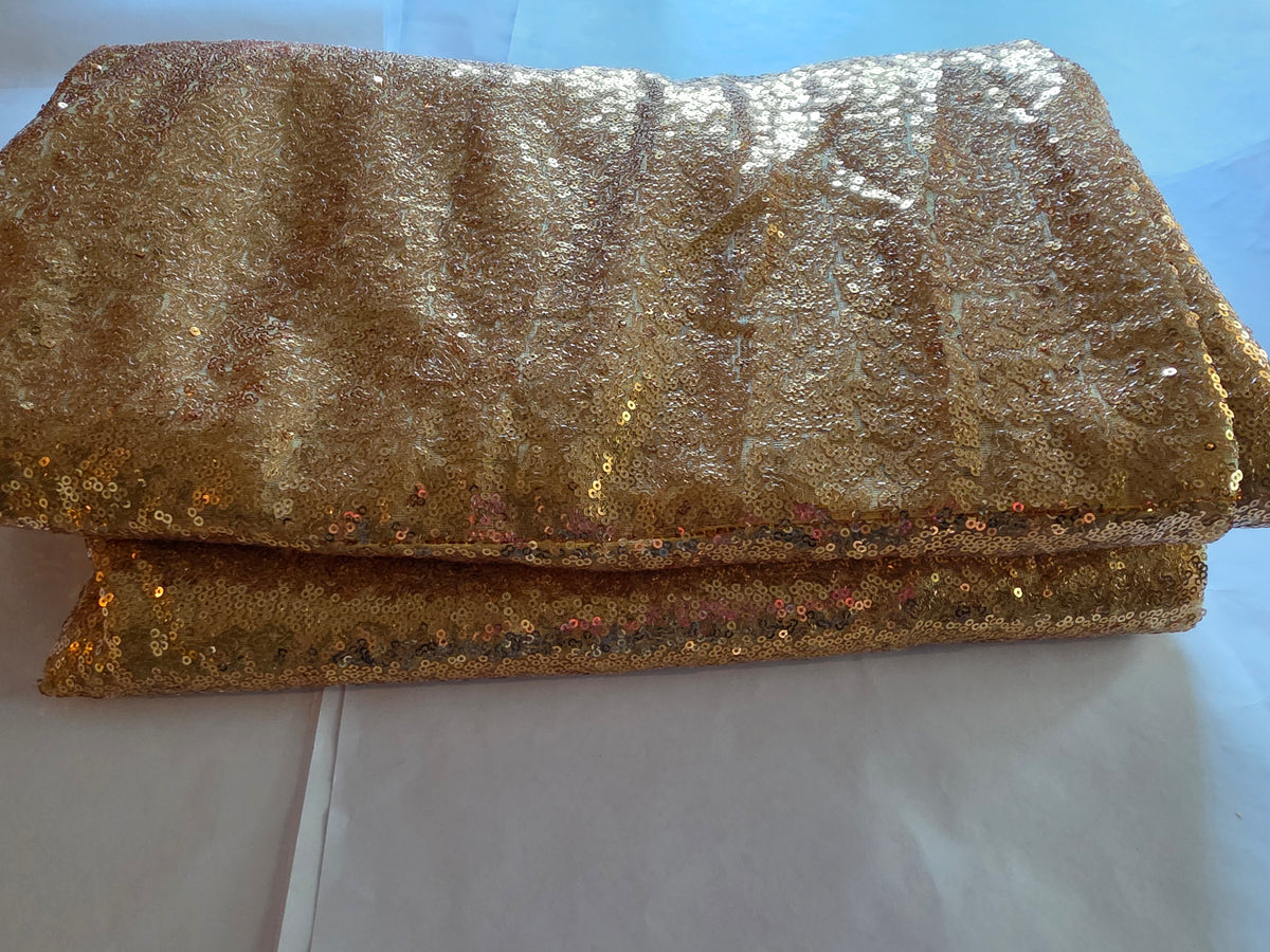 B-COOL Gold Sequin Tablecloth 120" Round