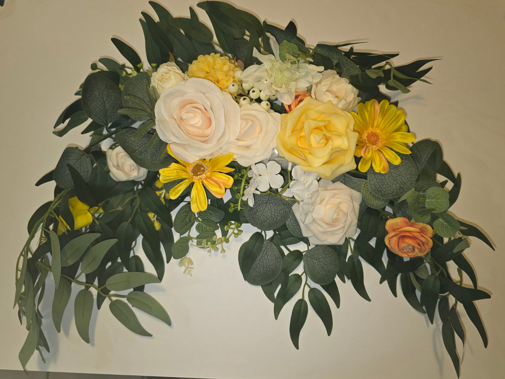 WEIERYUE Artificial Wedding Arch Flowers Kit (2 Pack)