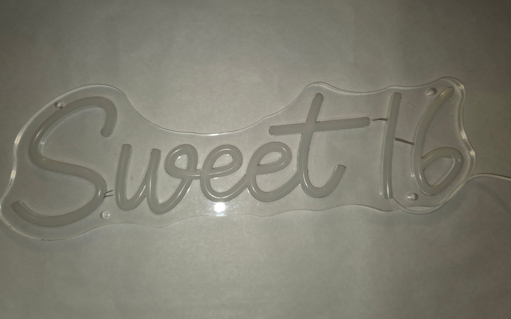 SYLHOME Sweet 16 LED Neon Sign