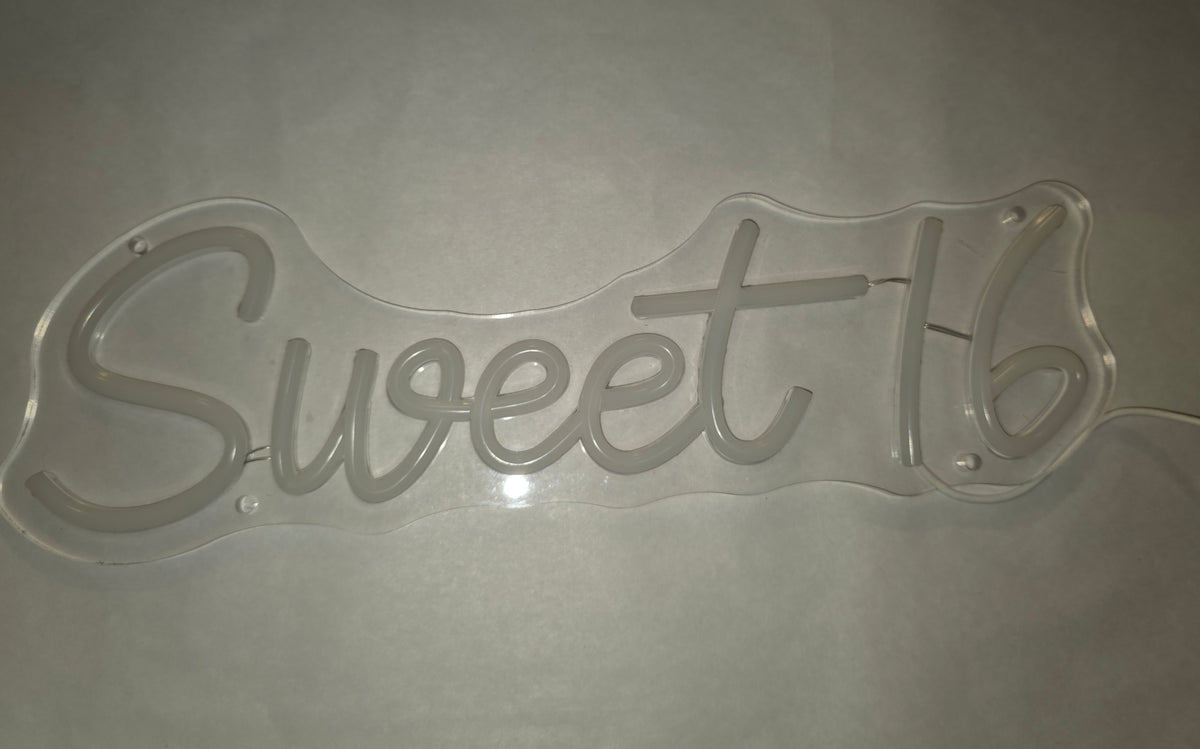 SYLHOME Sweet 16 LED Neon Sign