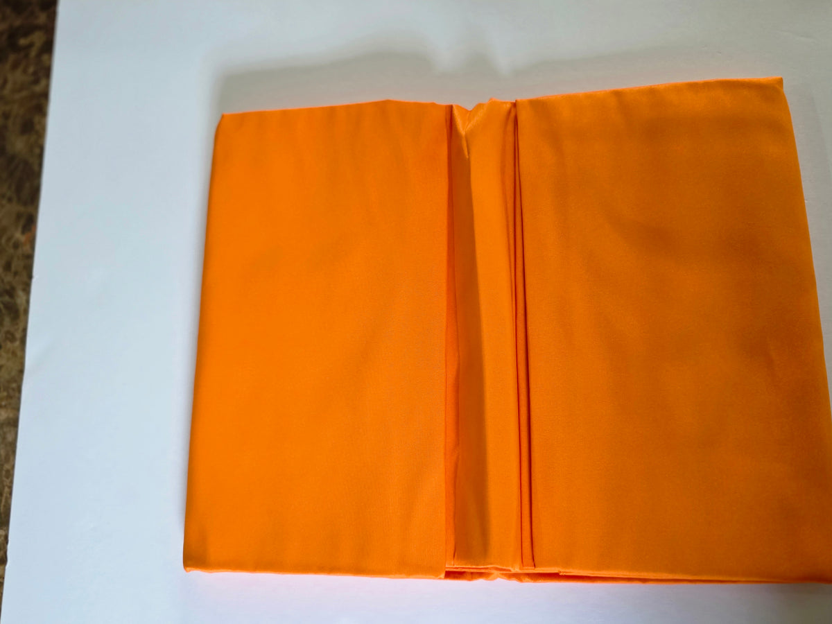 Heneger 8 Pack Orange Tablecloth Rectangle 60 x 102 Inch for 6 Foot Table
