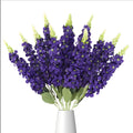 Famtores 3PCS Purple Artificial Delphinium Flowers Faux Snapdragon 21.65” Fake Hyacinth Silk Flowers