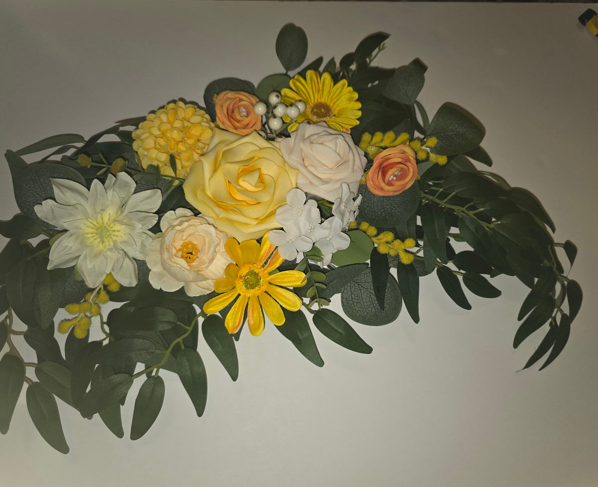 WEIERYUE Artificial Wedding Arch Flowers Kit (2 Pack)