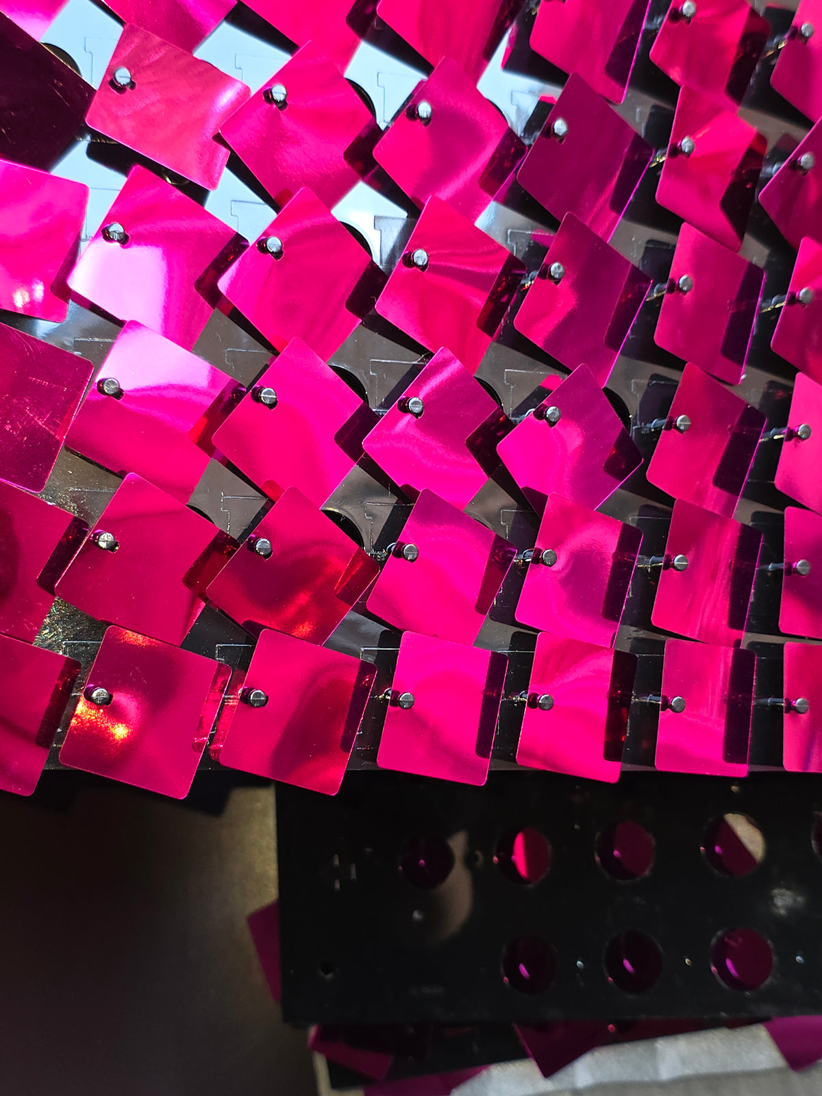 Qcity Hot Pink Shimmer Wall Backdrop