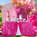 SoarDream Hot Pink Sequin Tablecloth 60"x102"