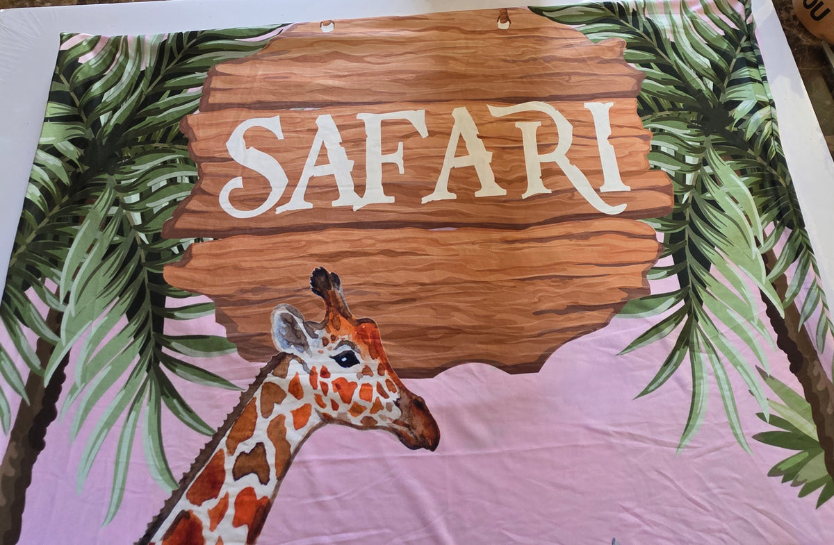 Sensfun Safari Animal Arch Backdrop Cover 2.6x6ft