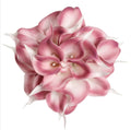 Pink Fake Calla Lily Flowers 24PCS Real Touch Pink Calla Lily Faux Flowers Arrangement for Home*