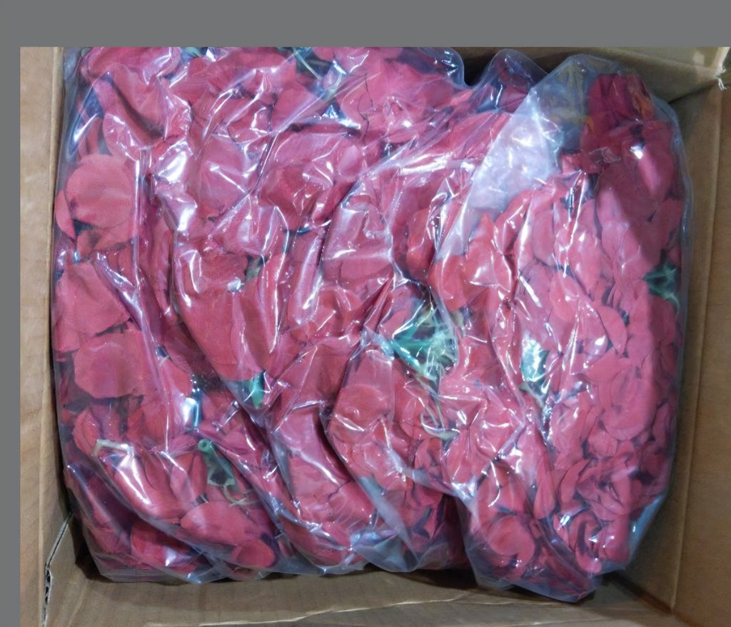 Nagobi Red Hydrangea Artificial Flowers with Stems, 64 Pcs