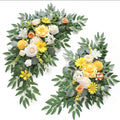 WEIERYUE Artificial Wedding Arch Flowers Kit (2 Pack)