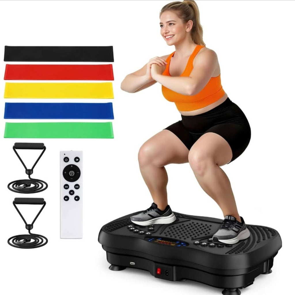 GLYLF Vibration Plate Exercise Machine, 130 Levels Full Body Workout Vibrating Plate