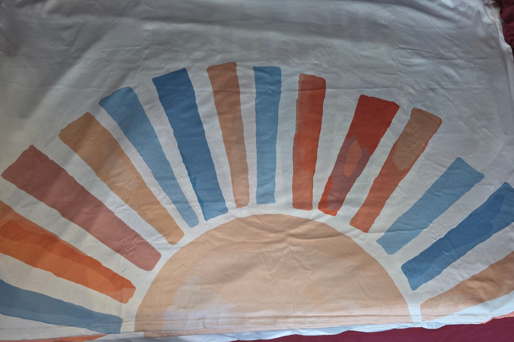 Mindsoft Arch Backdrop Cover Set, Boho Sun Rainbow Design