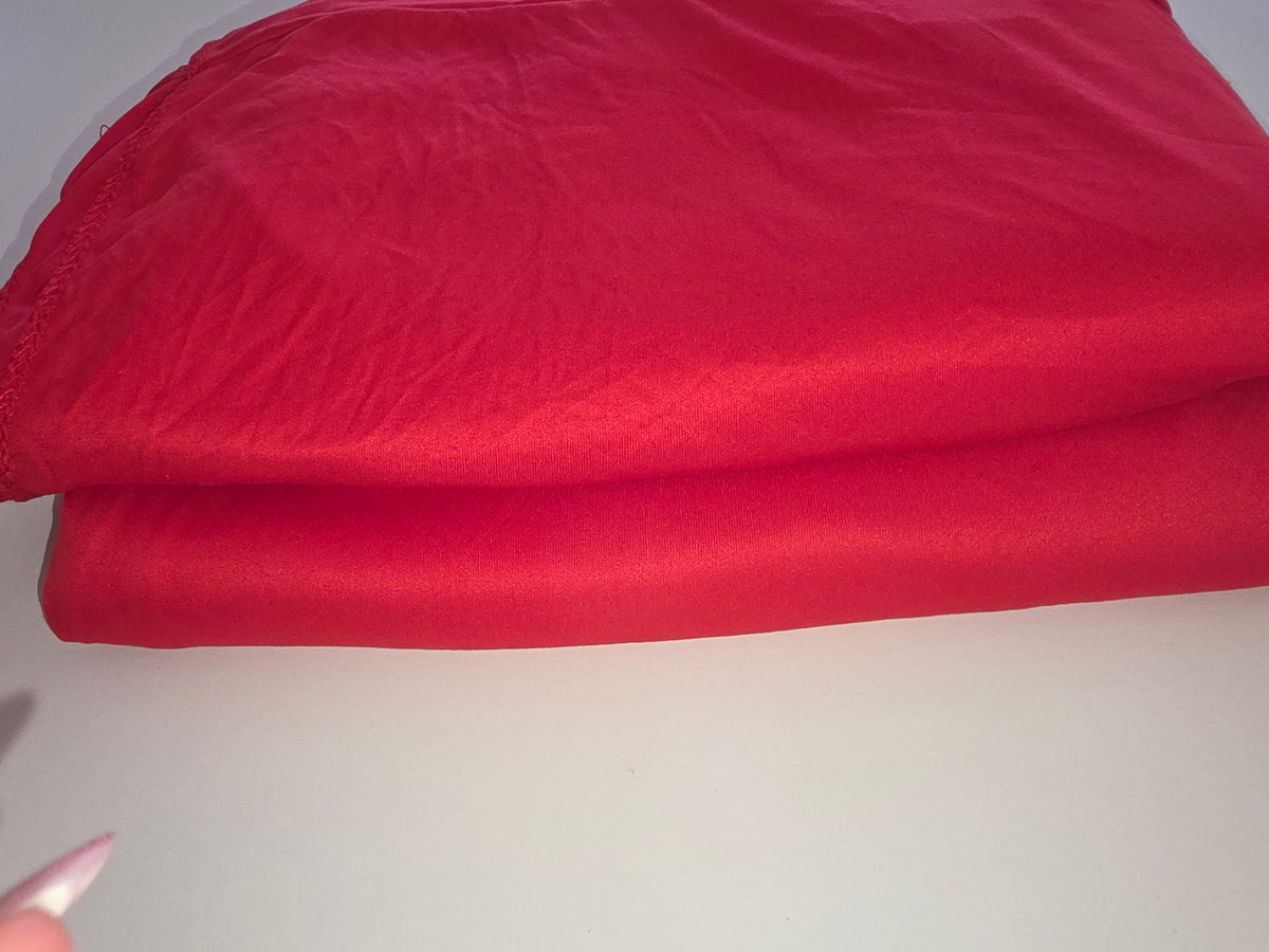 PARTISKY 8x10FT Red Backdrop Curtains (2 Panels)