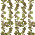 DAMSICO 6.56ft 5pcs Artificial Grape Leaf Garland, Autumn Artificial Fake Grapes Vines
