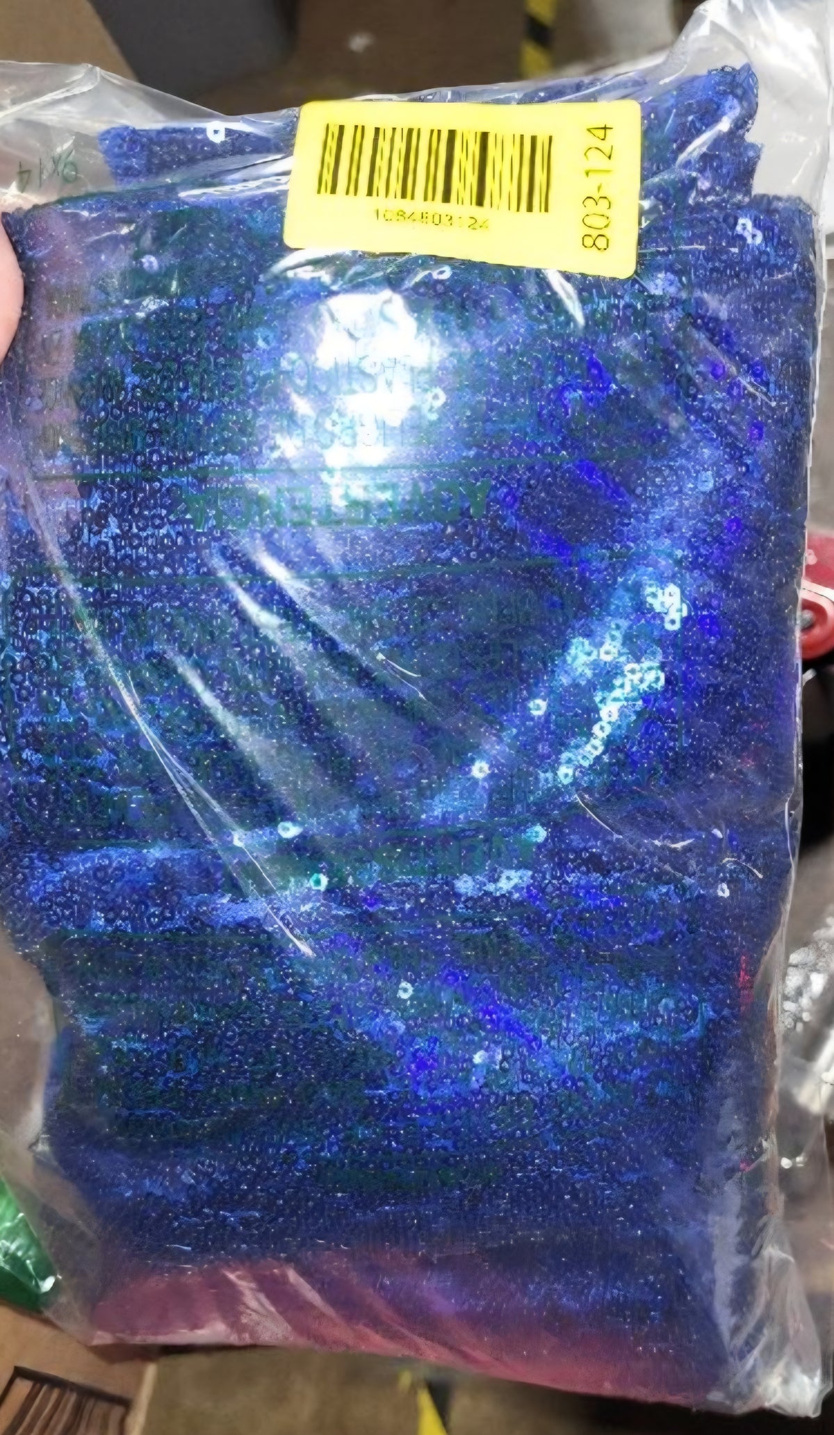 Juya Delight Sequin Rectangle Tablecloth 50" x 80" Navy Blue