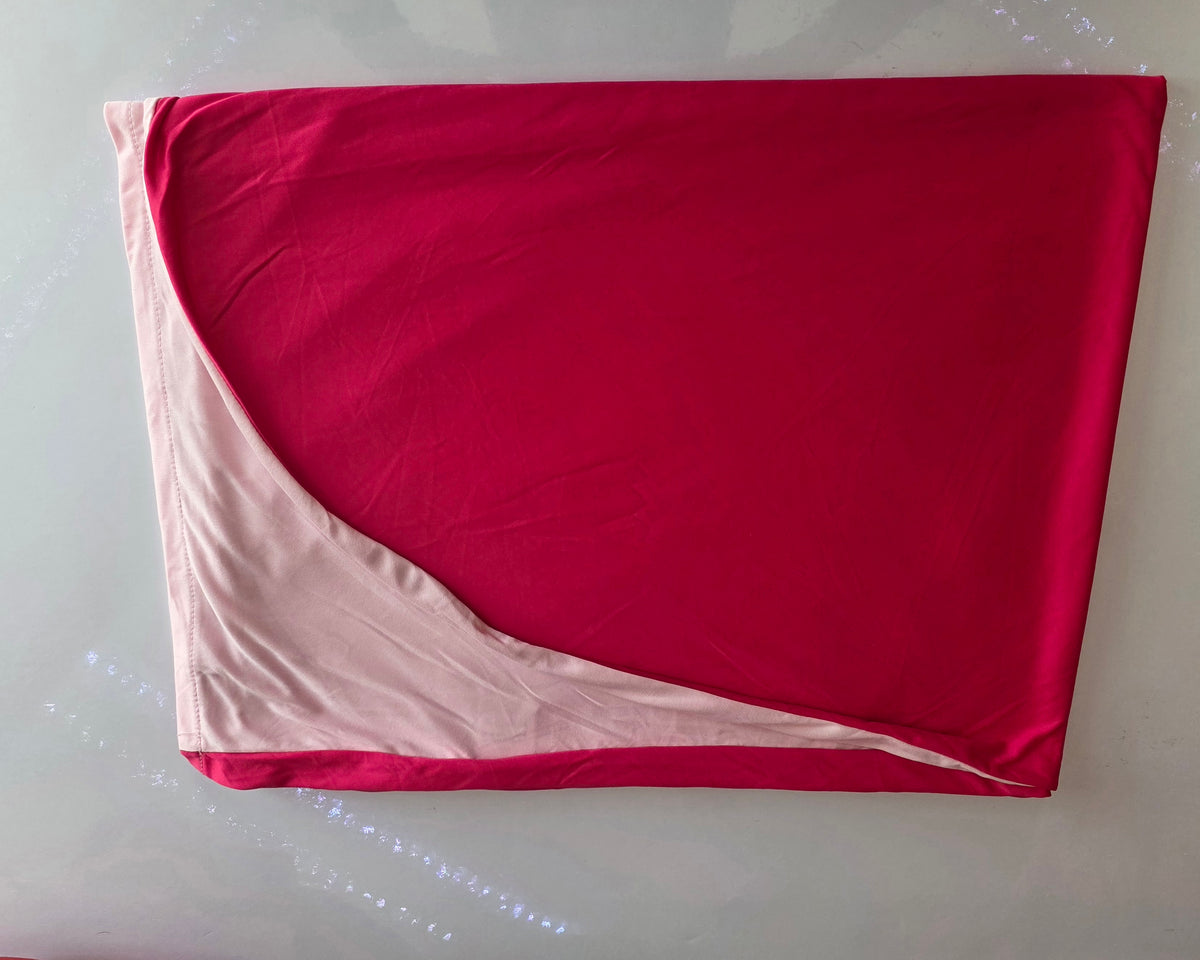 Pink and Hot Pink Arch Cover 2 Set - 7.2FT and 6FT Arch Backdrop Cover Spandex Fitted Wedding Arch Stand Covers