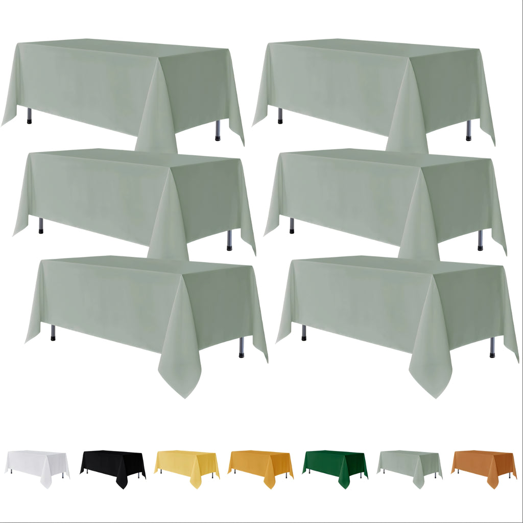 6 Pack Sage Green Tablecloths