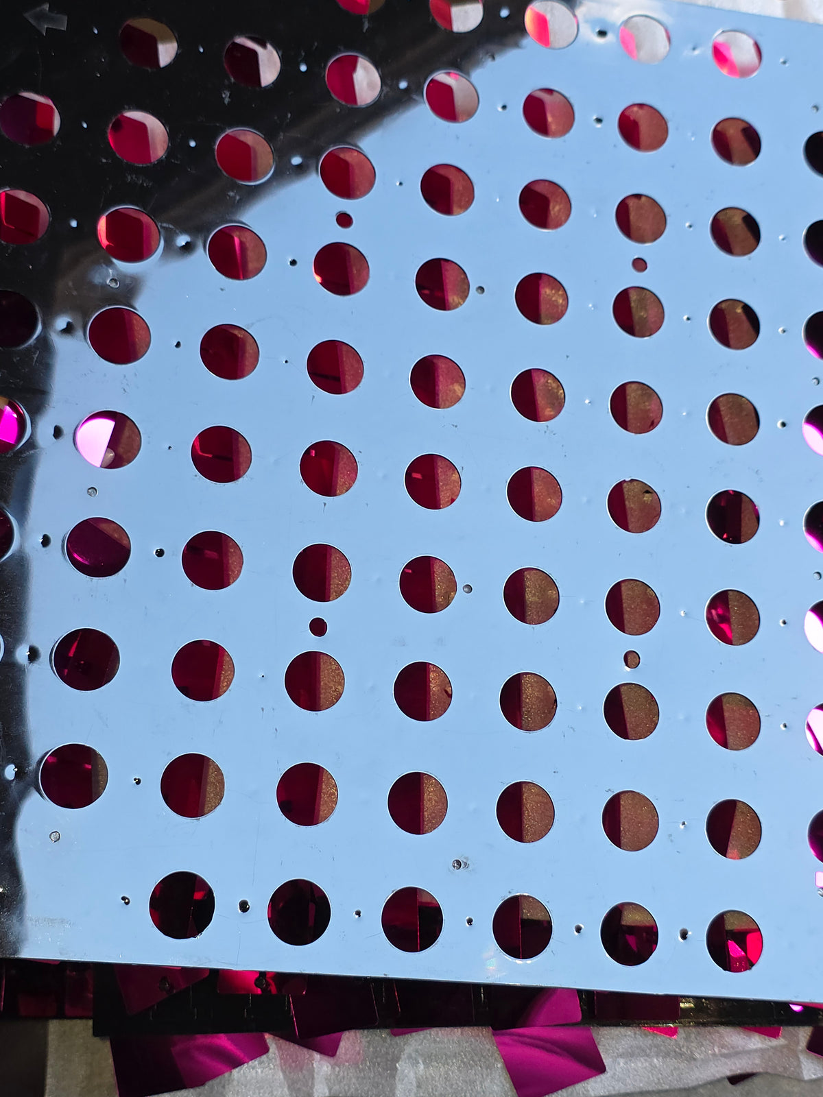 Qcity Hot Pink Shimmer Wall Backdrop