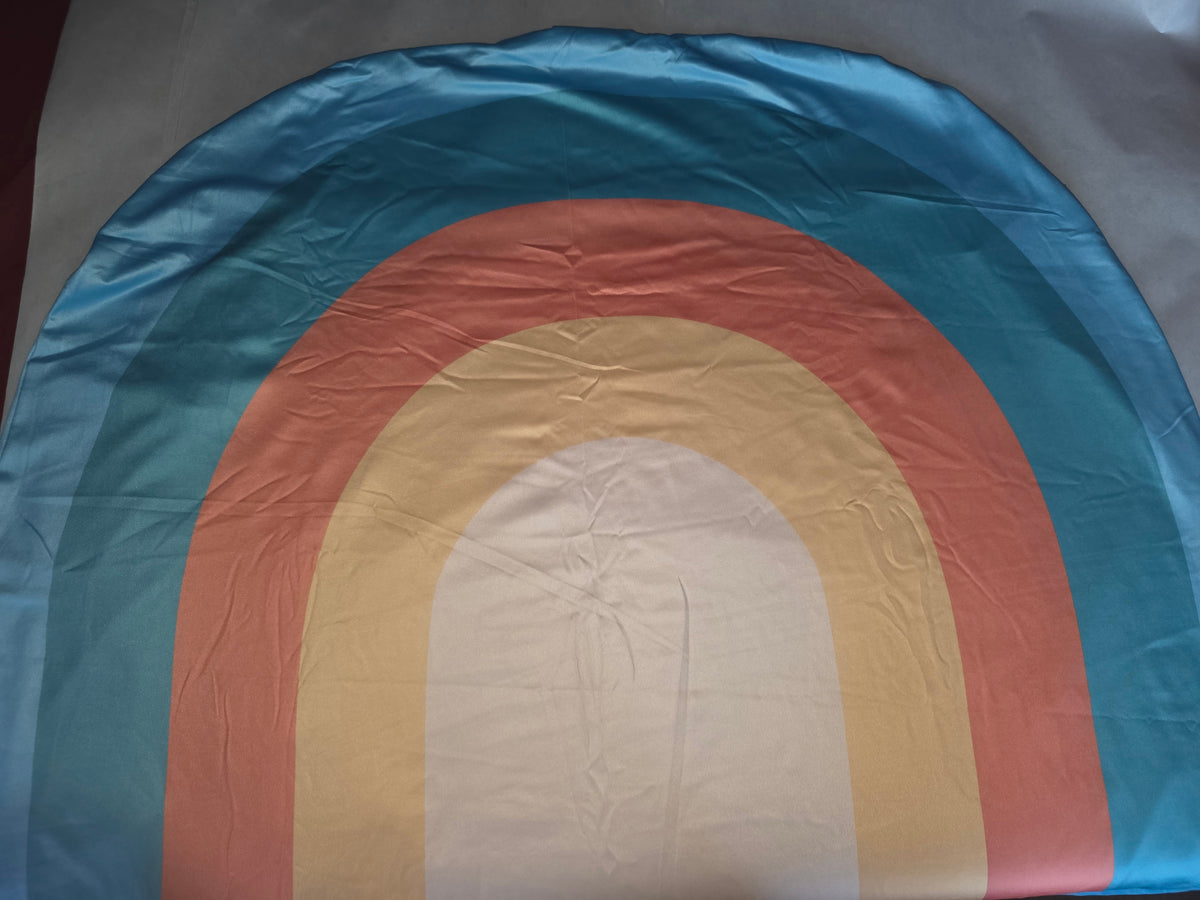 Mindsoft Arch Backdrop Cover Set, Boho Sun Rainbow Design