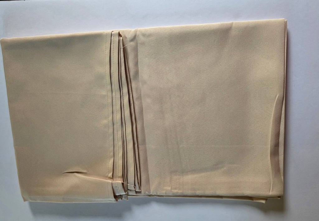 BRILLMAX 8 Pack Beige Polyester Tablecloths 60x102 Inch