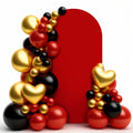 LEBENGURU Arch Backdrop Cover - 6.6FT Red Spandex