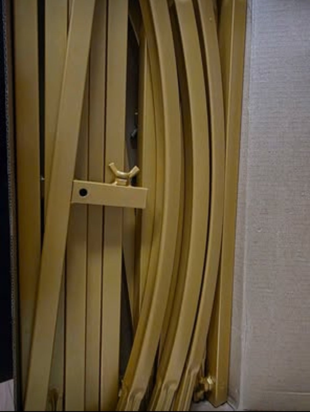 7.2FT Wedding Arch Backdrop Stand and Beige Arch Cover, Beige Spandex Fitted Backdrop Cover