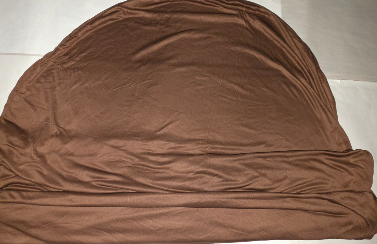 Brown Arch Backdrop Covers - 7.2FT, 6FT Spandex Fitted Wedding Arch Stand Covers Round Top Chiara Stretchy Arch Backdrop Cover