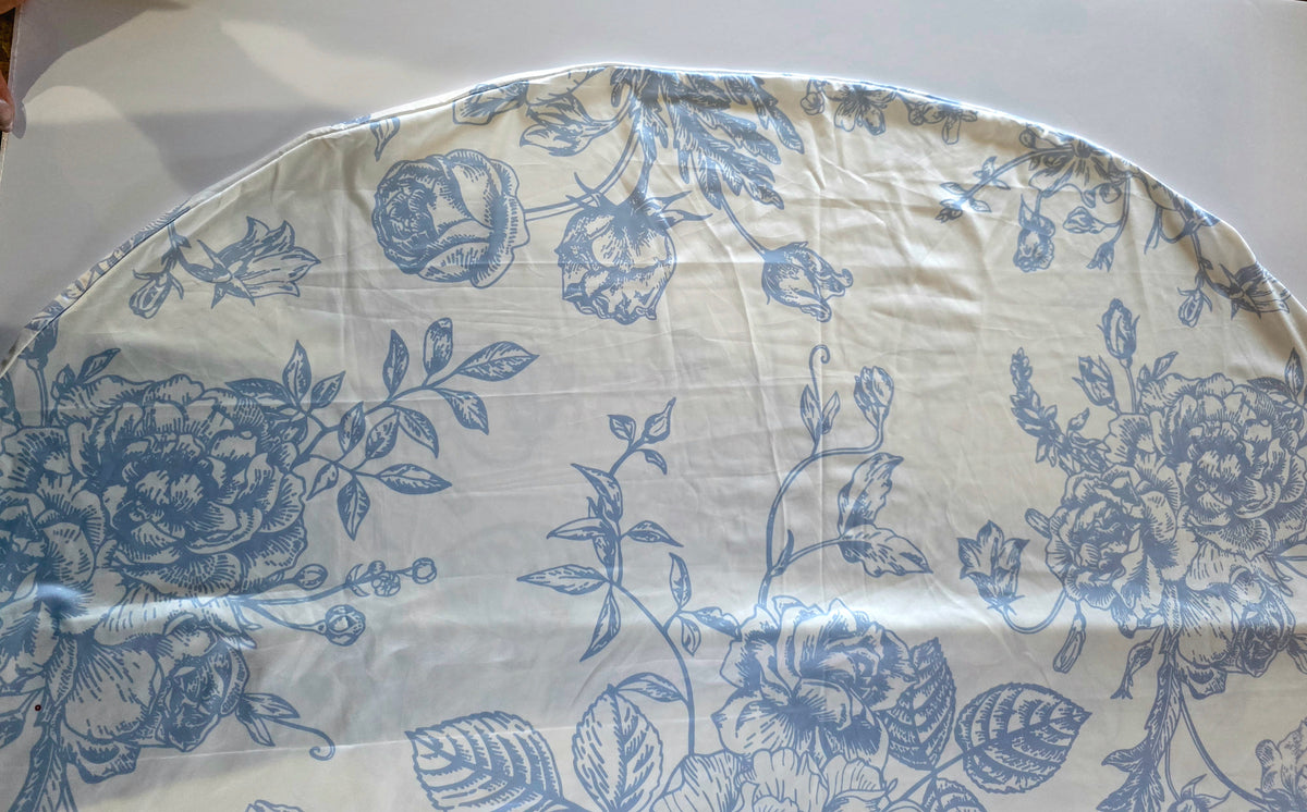 Tegeme 2 Set Blue Floral Arch Cover 7.2ft 6.6ft Party Stretchy Backdrop Covers