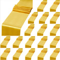 Tudomro 30 Pack Gold Satin Table Runner Bulk