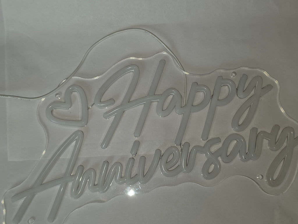 SYLHOME Happy Anniversary Led Neon Light Sign