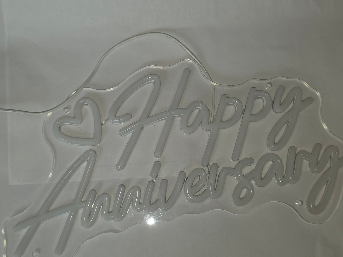 SYLHOME Happy Anniversary Led Neon Light Sign