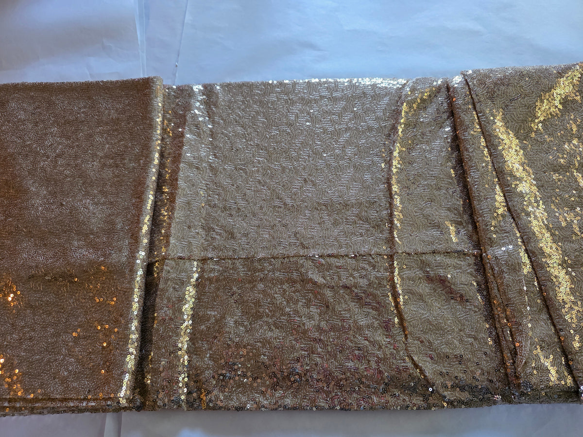 TCBESTO 132" Round Sequin Tablecloth